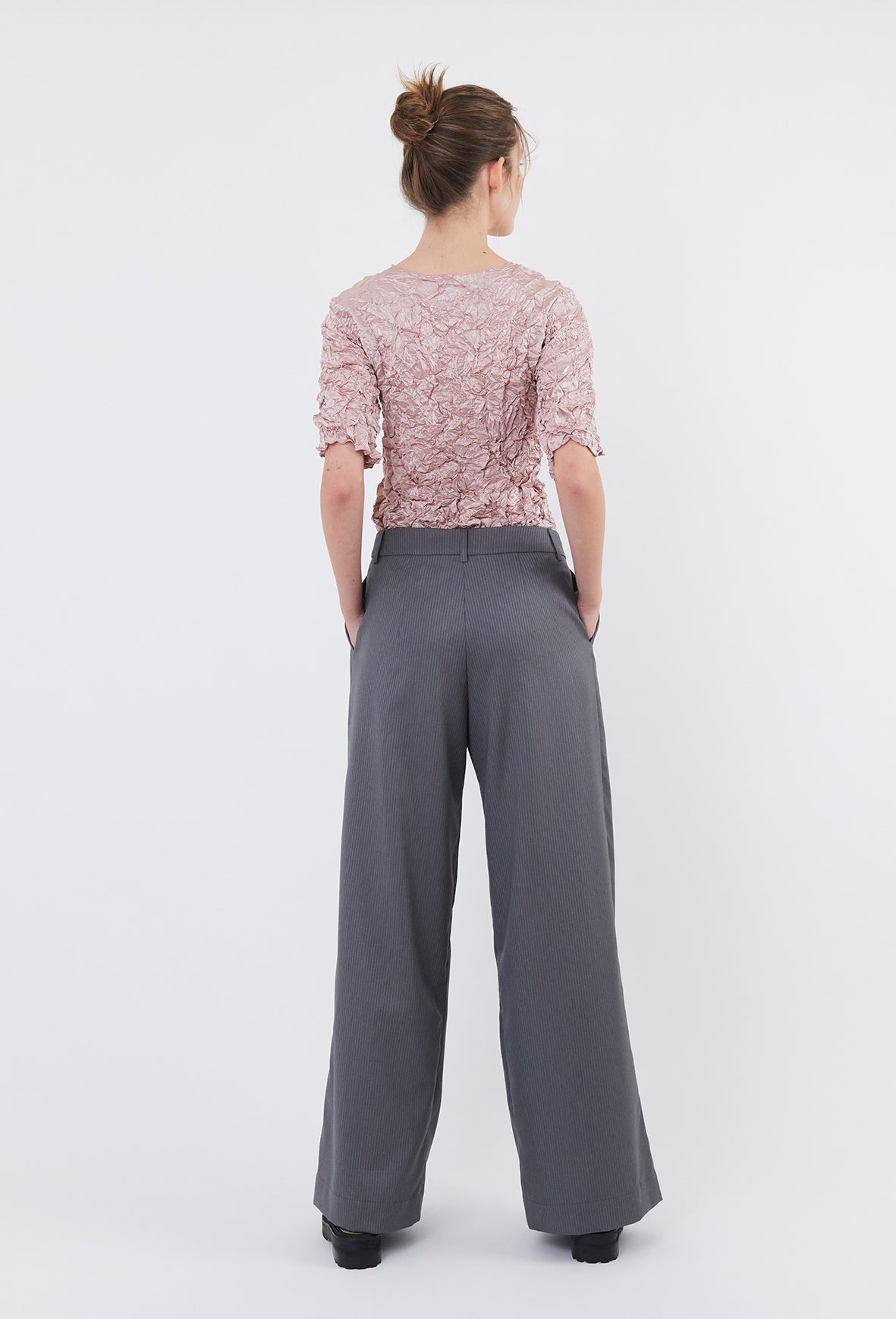 Pleat Trou - Misty Pinstripe