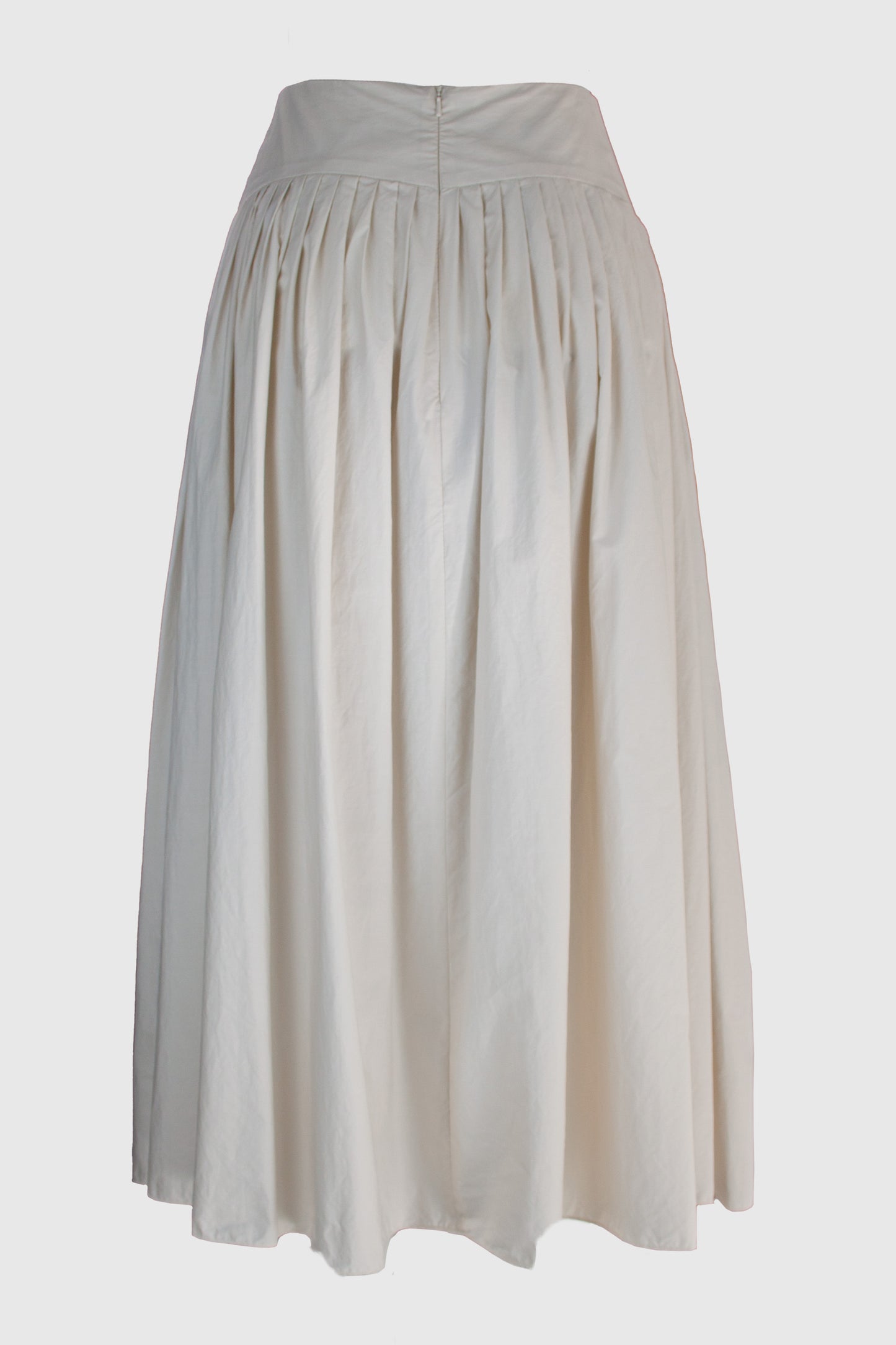 Pleat Skirt - Cream