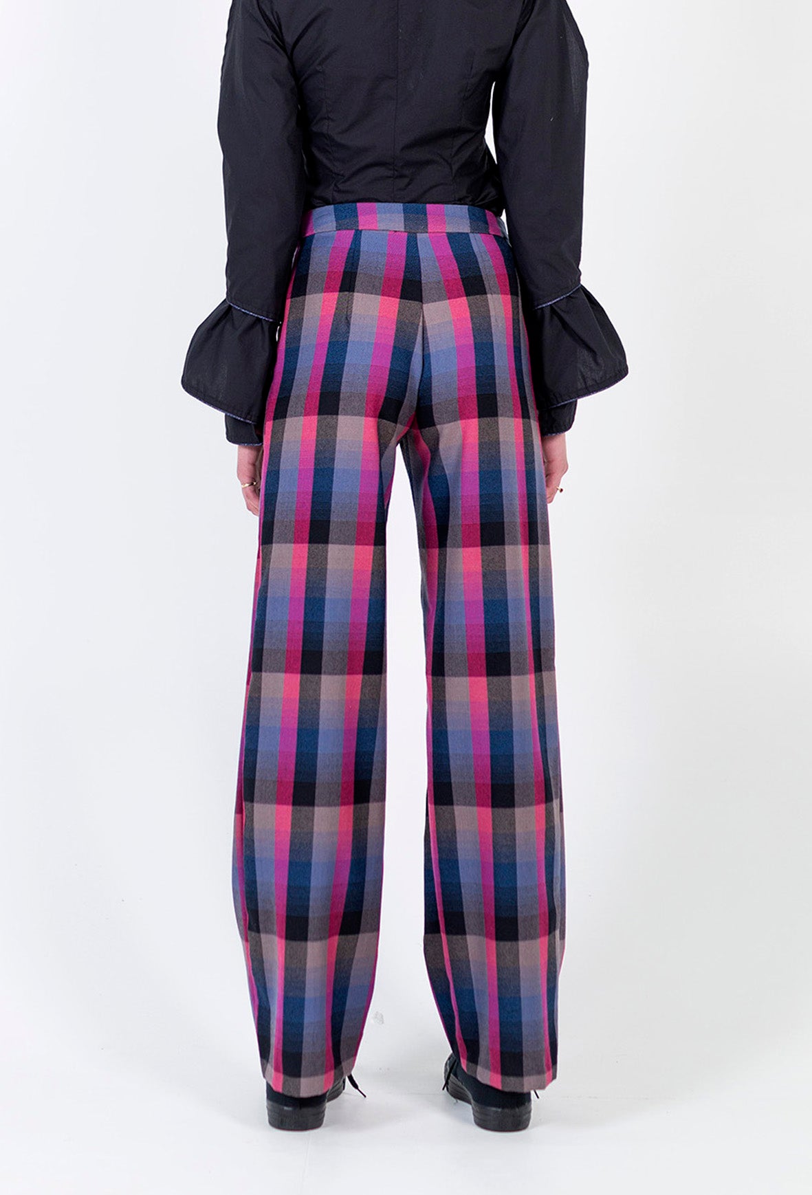 HELEN trouser ~ Pink Plaid