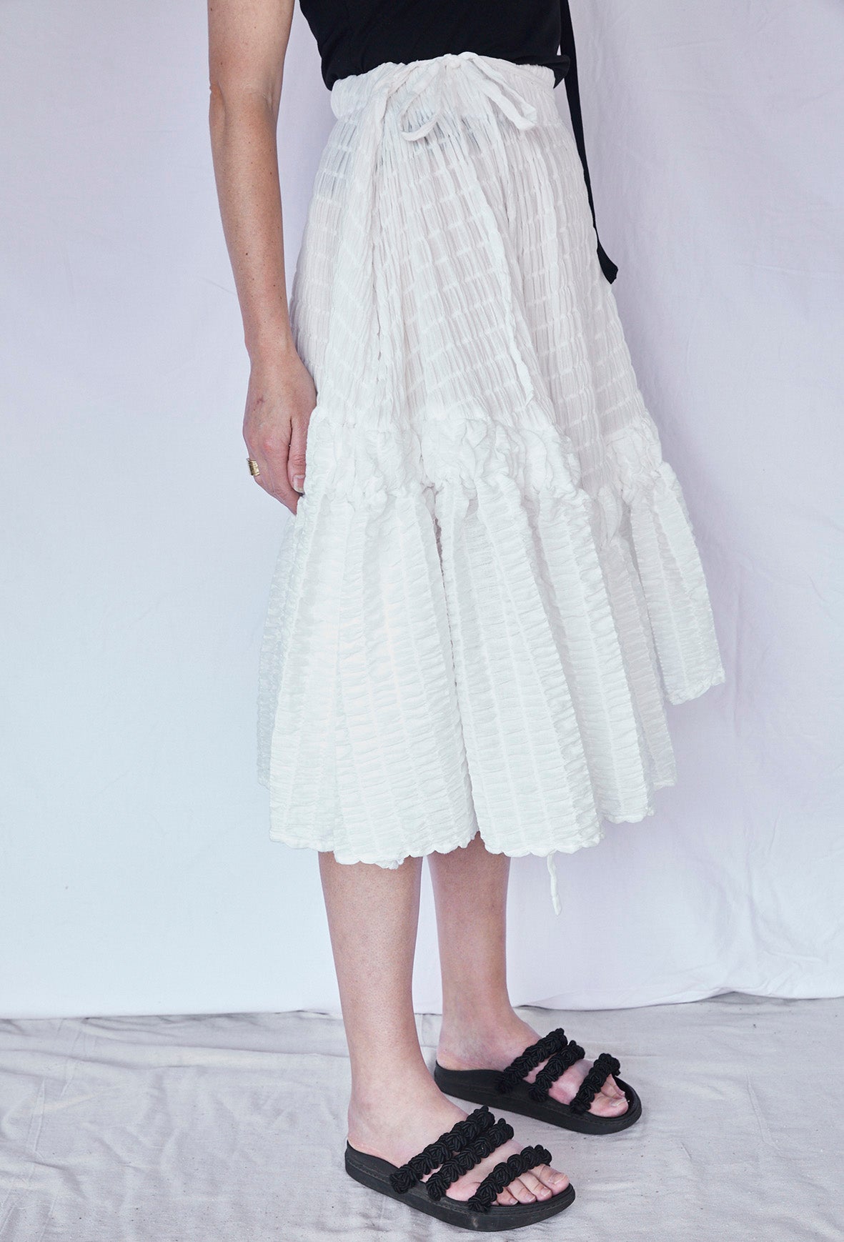 Murex Dress ~ Ivory Crinkle