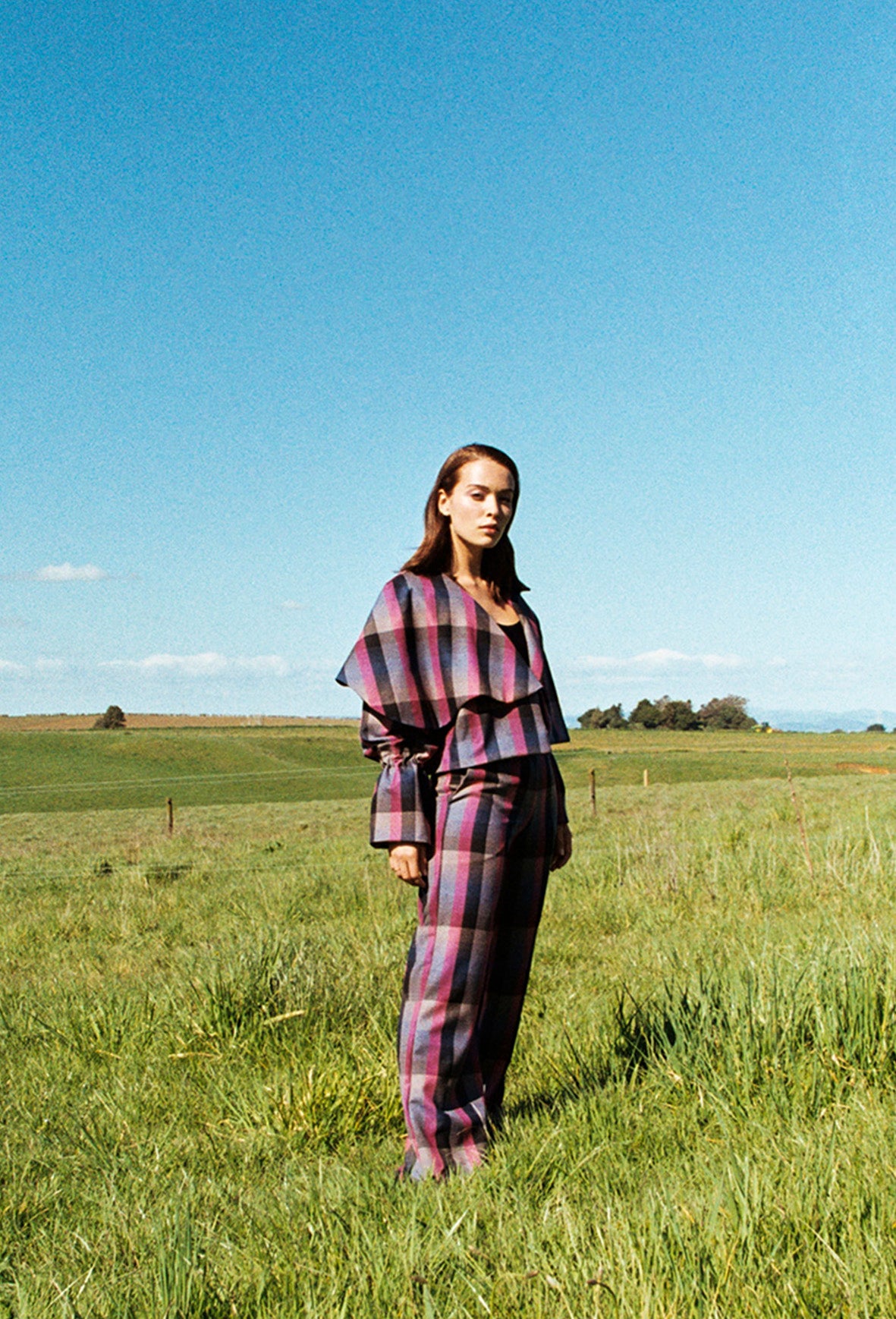 HELEN trouser ~ Pink Plaid