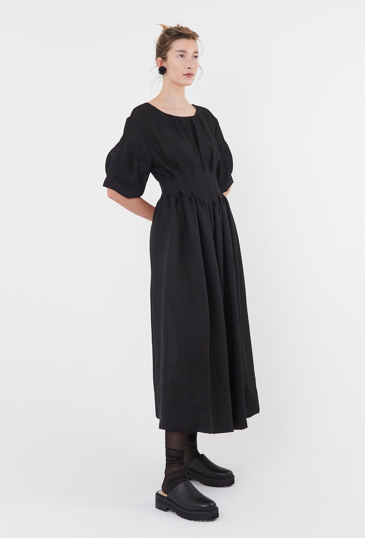 Flora Dress - Onyx Allure