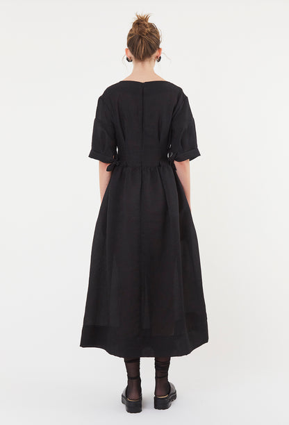 Flora Dress - Onyx Allure