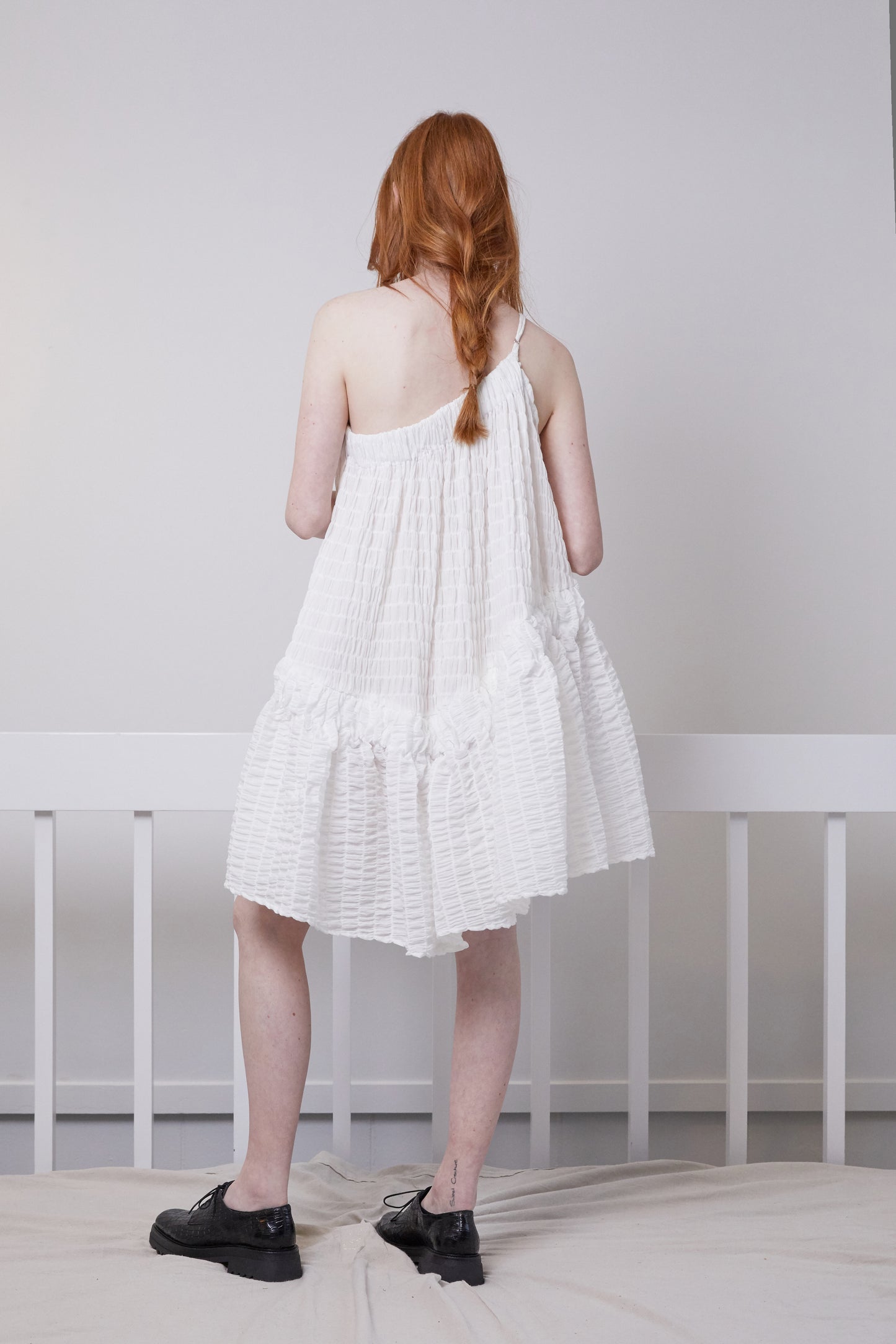 Murex Dress ~ Ivory Crinkle